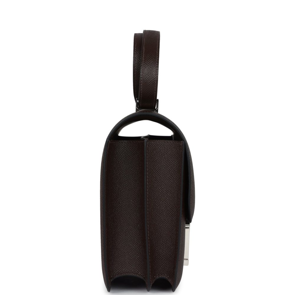 Hermes Constance 24 Chocolate Epsom Palladium Hardware - Image 3