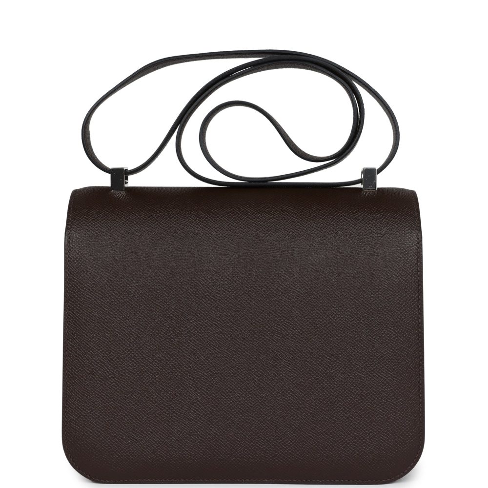 Hermes Constance 24 Chocolate Epsom Palladium Hardware - Image 4