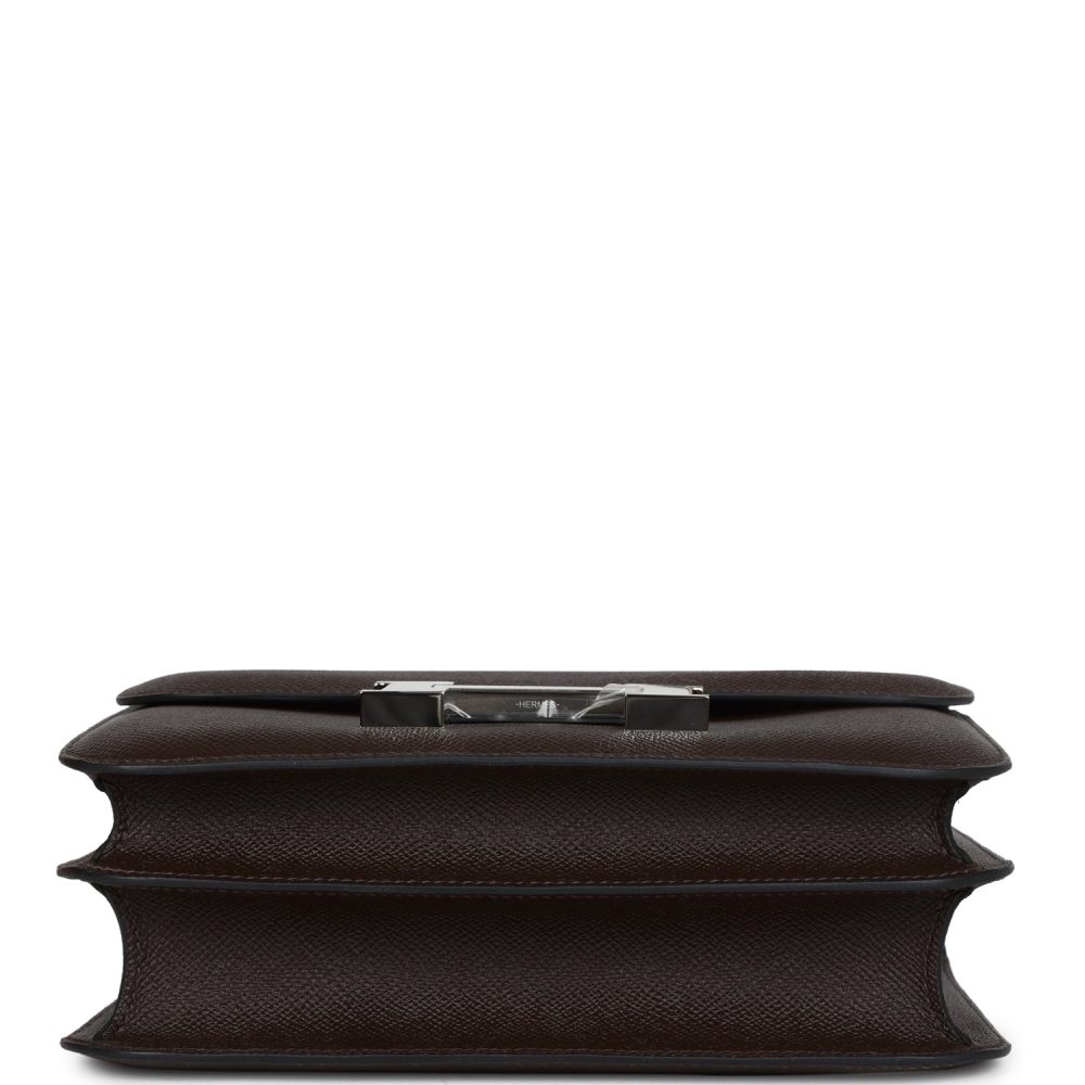 Hermes Constance 24 Chocolate Epsom Palladium Hardware - Image 6
