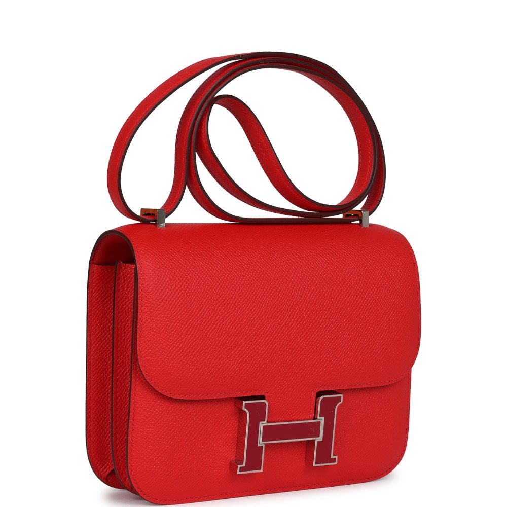Hermes Constance 18 Rouge De Coeur Epsom Lacquered Palladium Hardware - Image 2