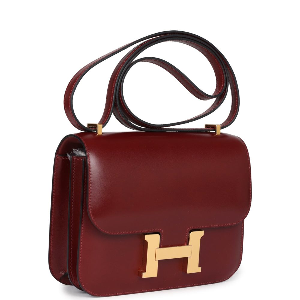 Hermes Constance 18 Rouge H Box Calfskin Gold Hardware - Image 2