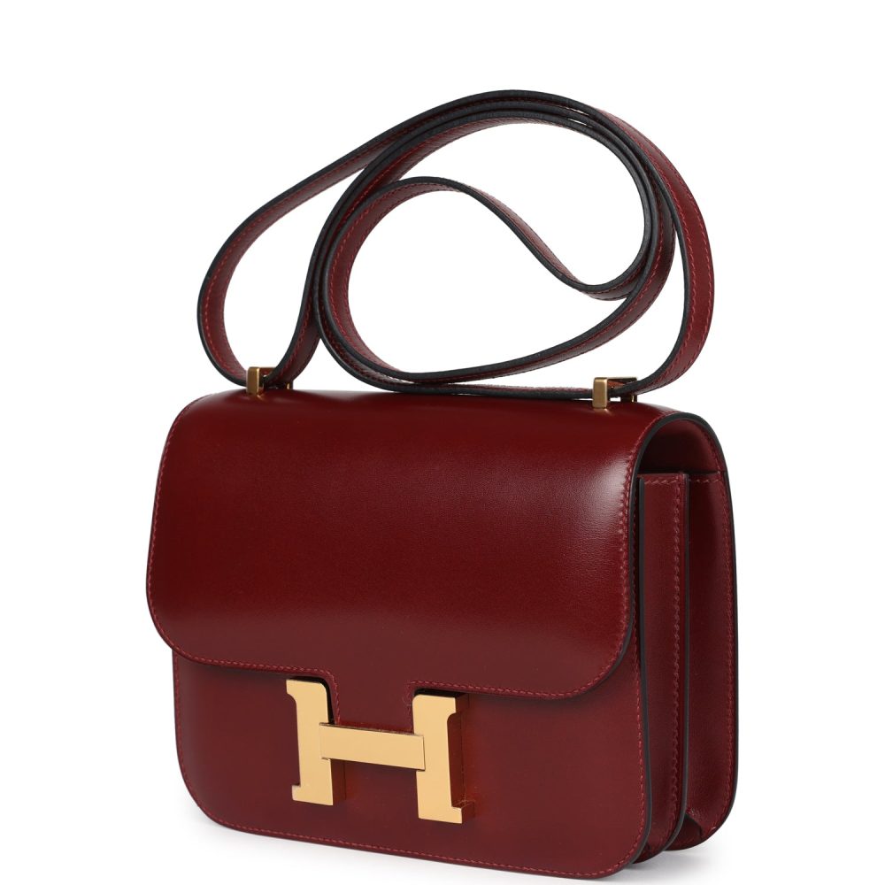 Hermes Constance 18 Rouge H Box Calfskin Gold Hardware - Image 5