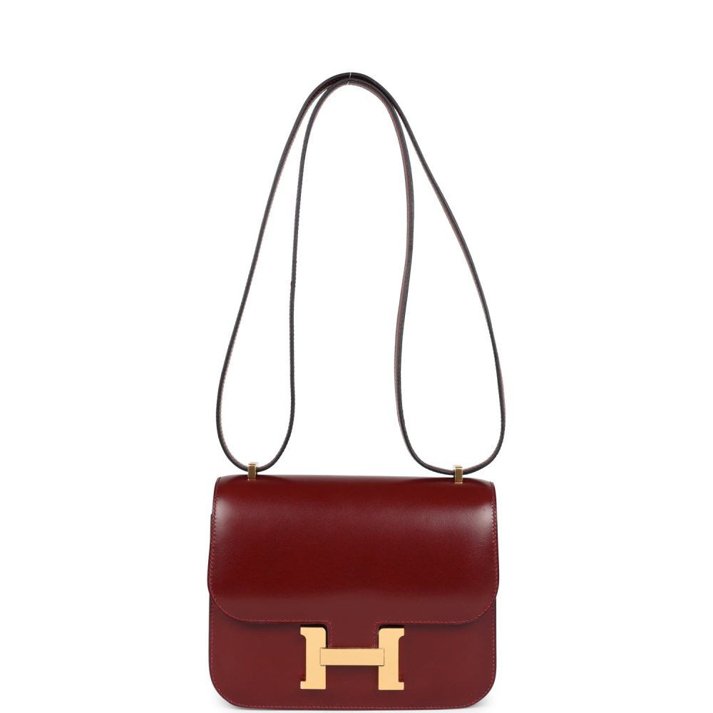Hermes Constance 18 Rouge H Box Calfskin Gold Hardware - Image 7