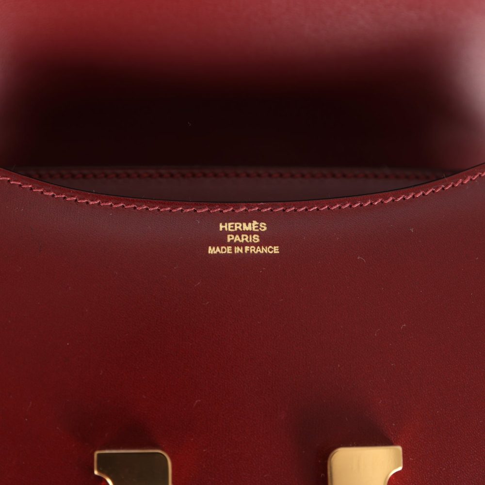 Hermes Constance 18 Rouge H Box Calfskin Gold Hardware - Image 8