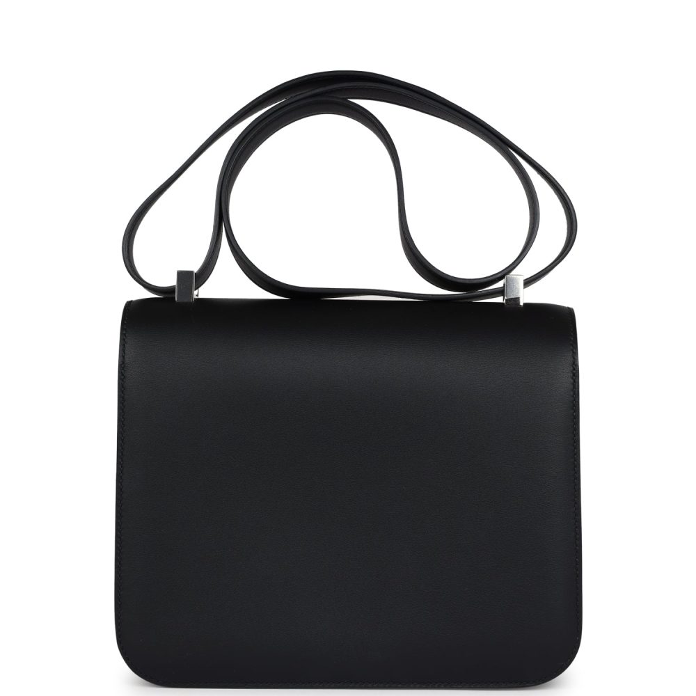 Hermes Constance 24 Black Swift Marbled Palladium Hardware - Image 4