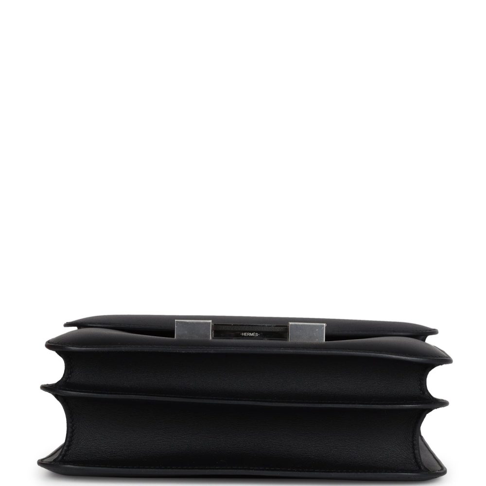 Hermes Constance 24 Black Swift Marbled Palladium Hardware - Image 6