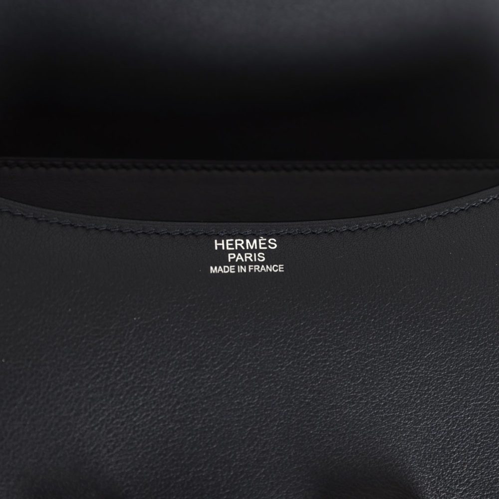 Hermes Constance 24 Black Swift Marbled Palladium Hardware - Image 8