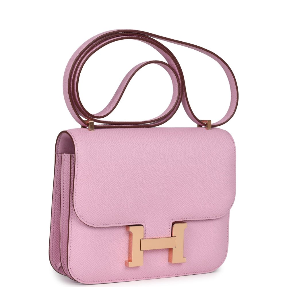 Hermes Constance 18 Mauve Sylvestre Epsom Rose Gold Hardware - Image 2