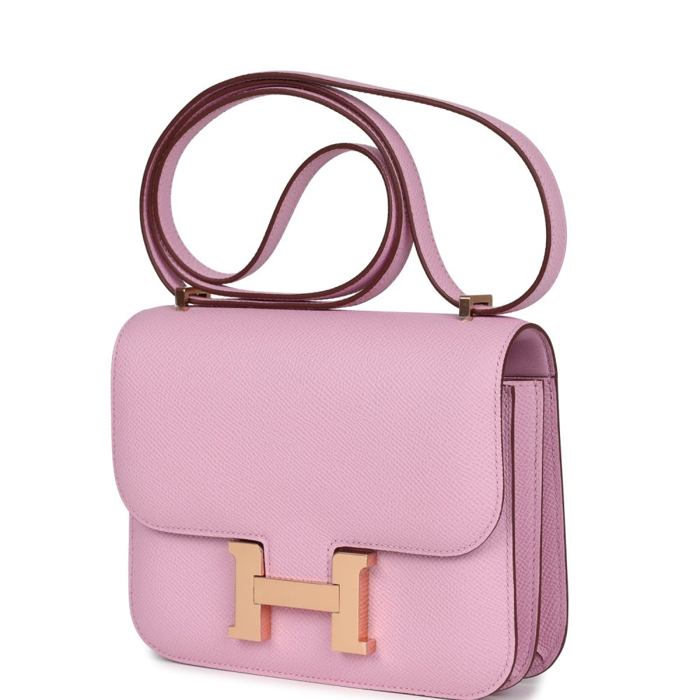 Hermes Constance 18 Mauve Sylvestre Epsom Rose Gold Hardware - Image 5