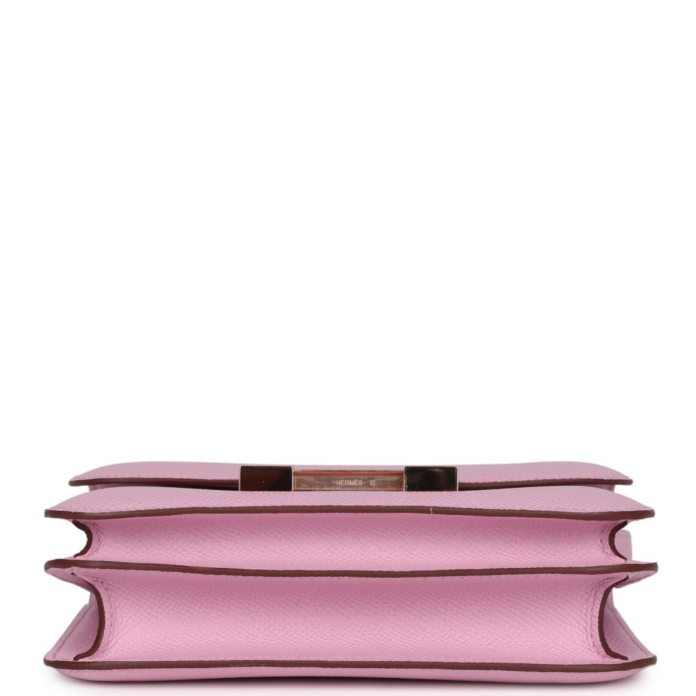 Hermes Constance 18 Mauve Sylvestre Epsom Rose Gold Hardware - Image 6