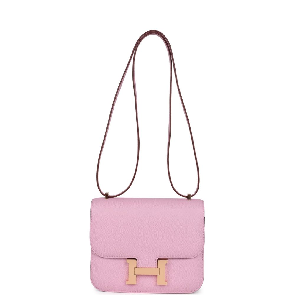 Hermes Constance 18 Mauve Sylvestre Epsom Rose Gold Hardware - Image 7