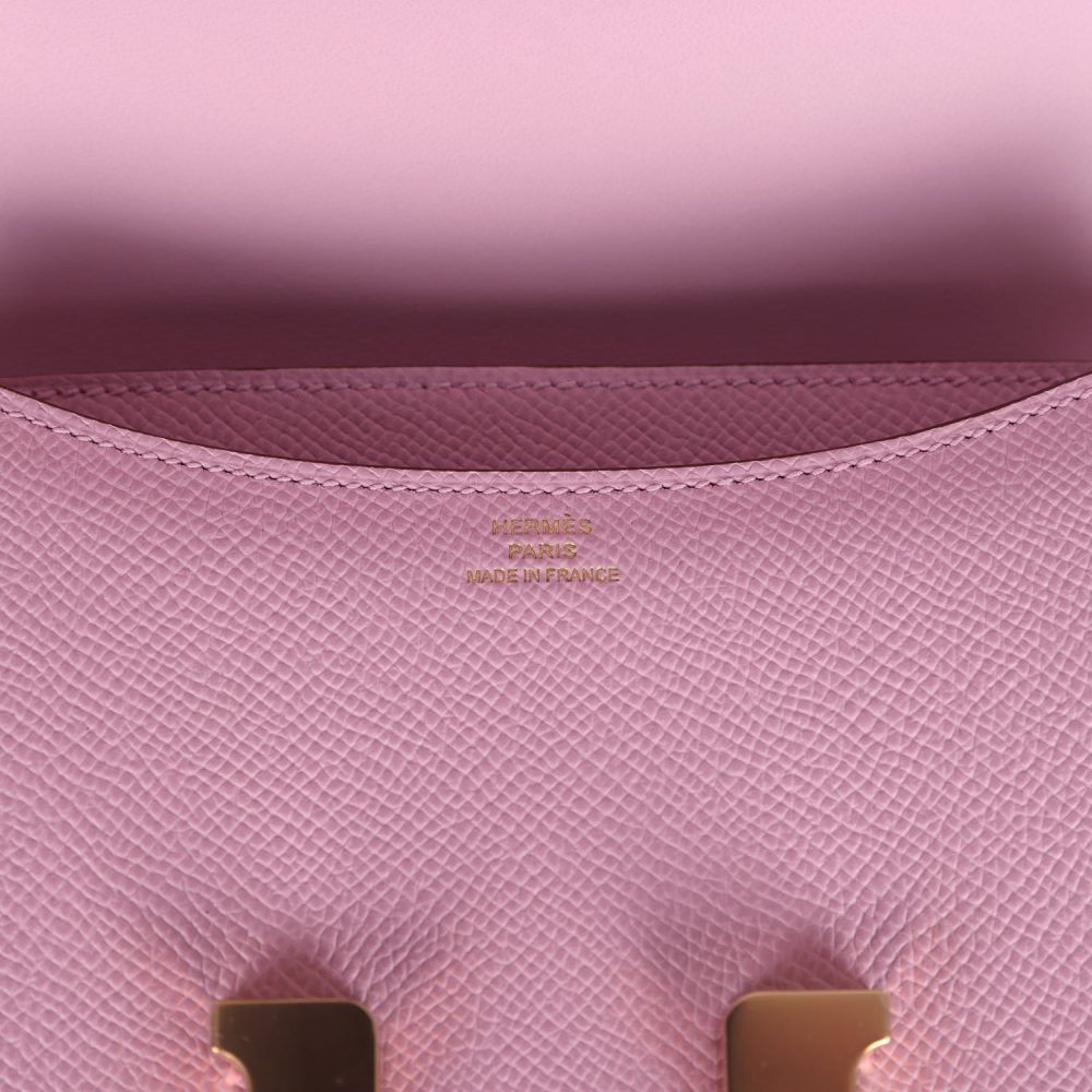 Hermes Constance 18 Mauve Sylvestre Epsom Rose Gold Hardware - Image 8