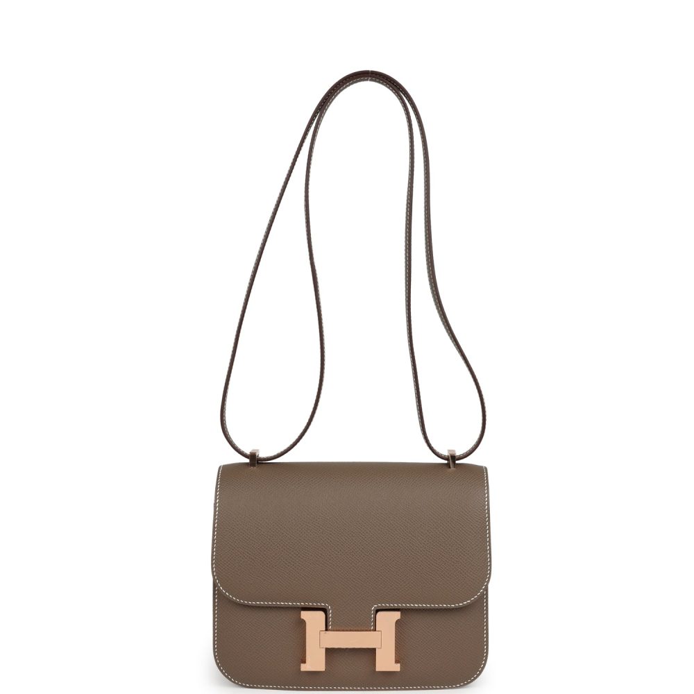 Hermes Constance 18 Etoupe Epsom Rose Gold Hardware - Image 7