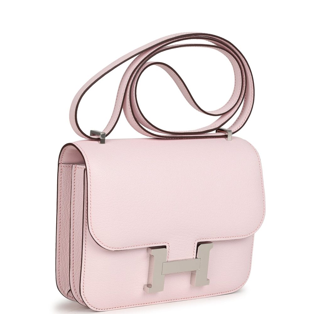 Hermes Constance 18 Rose Darling Chevre Mysore Palladium Hardware - Image 2