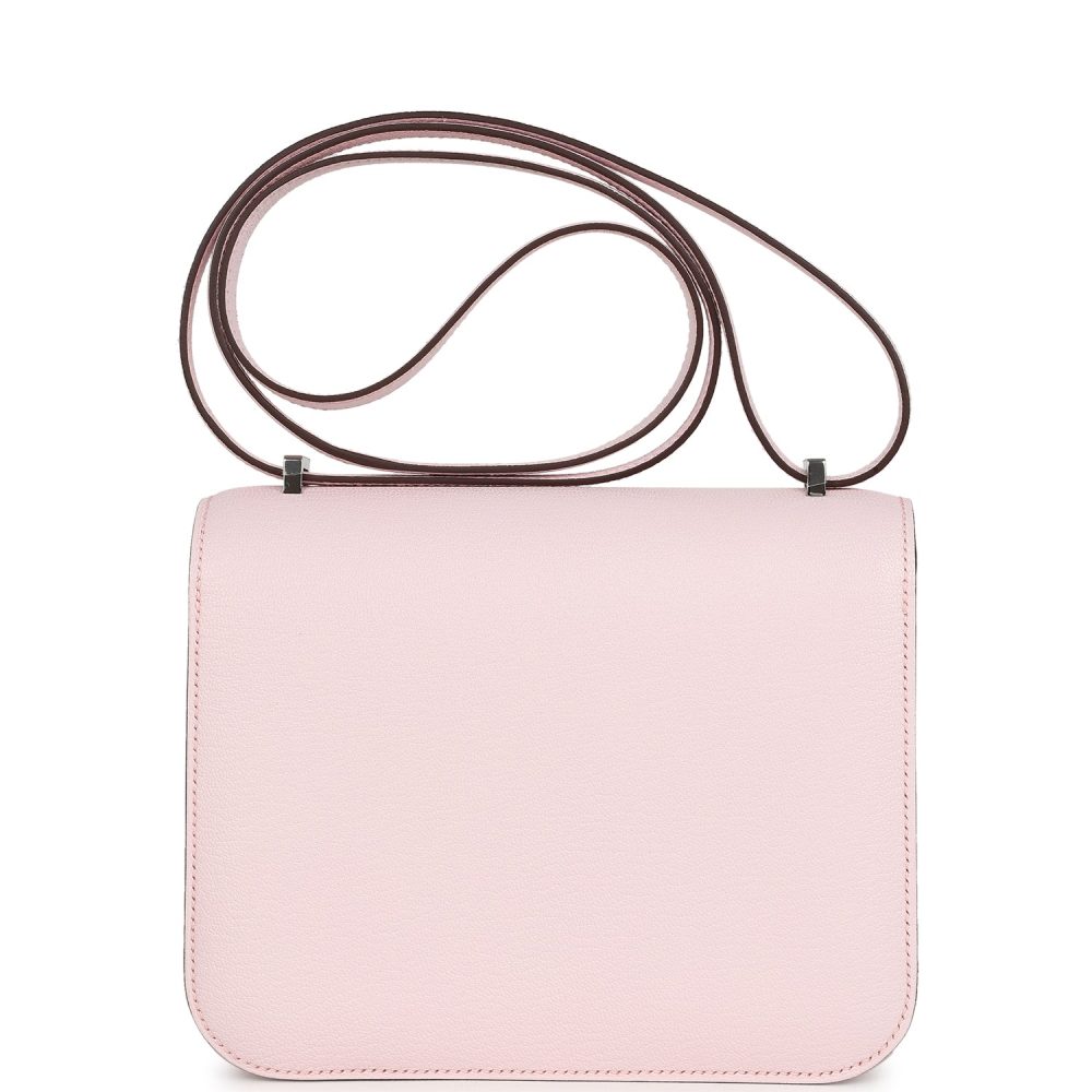 Hermes Constance 18 Rose Darling Chevre Mysore Palladium Hardware - Image 5
