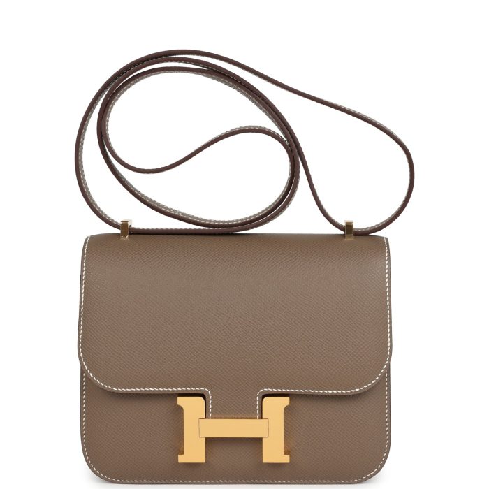 Hermes Constance 1-18 Etoupe Epsom Gold Hardware