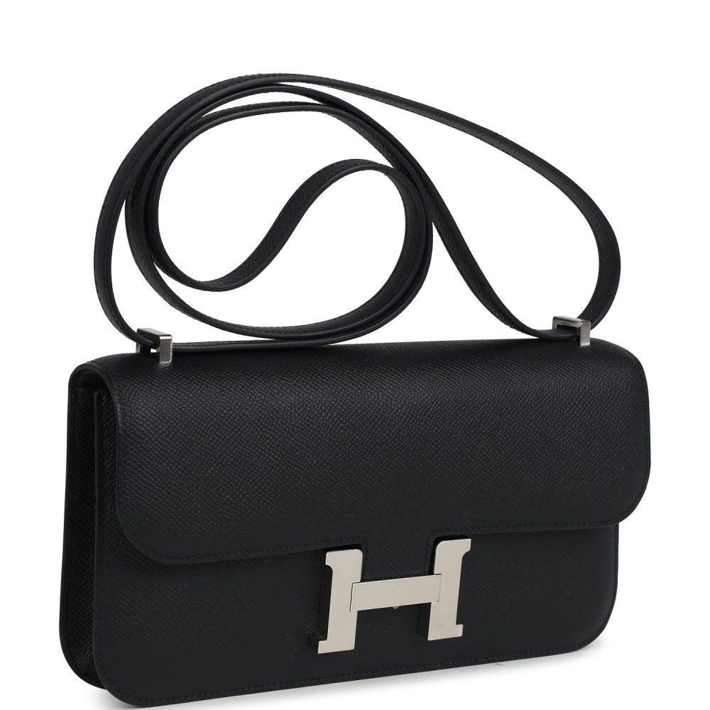 Hermes Constance Elan Black Epsom Palladium Hardware - Image 2