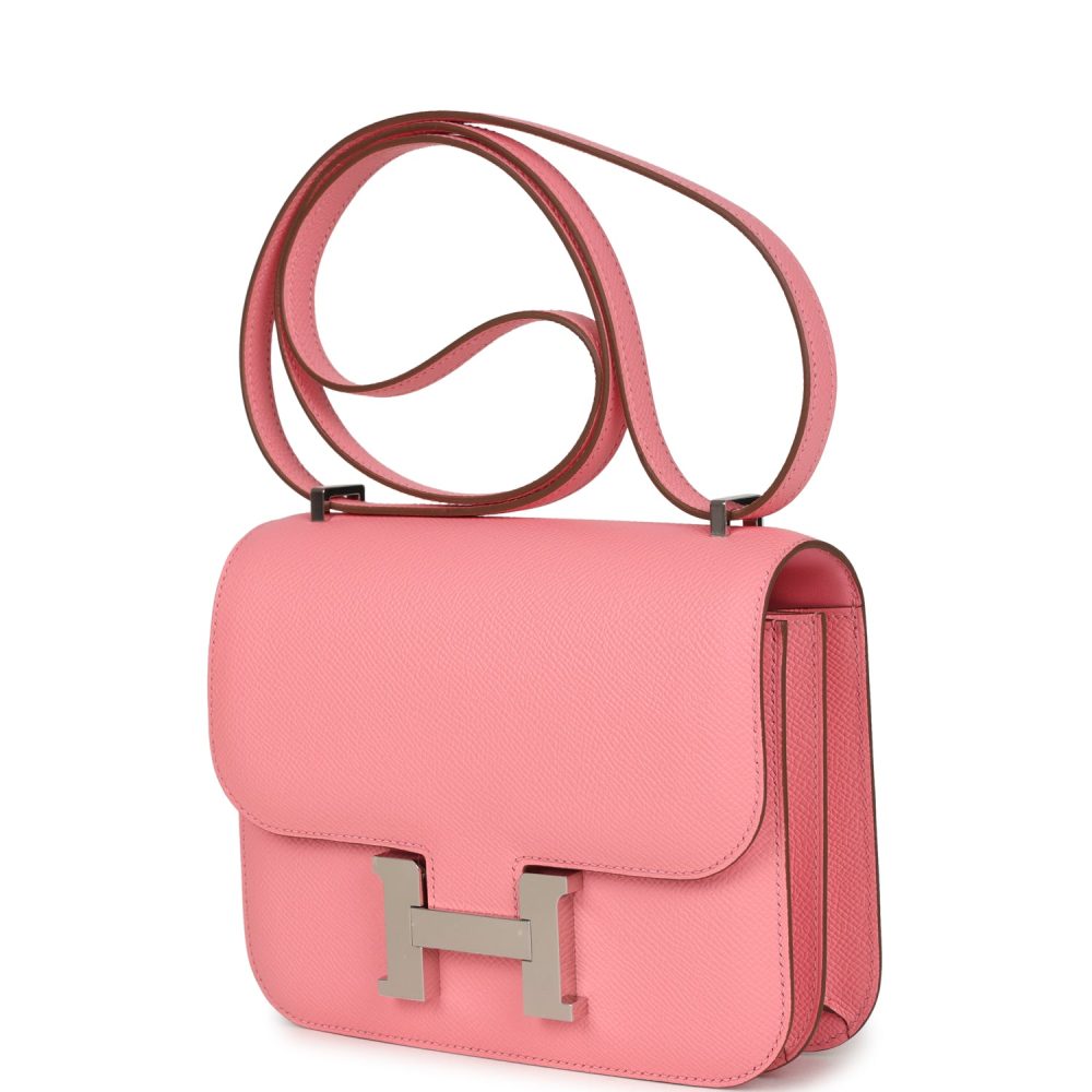 Hermes Constance 18 Rose Confetti Epsom Palladium Hardware - Image 5
