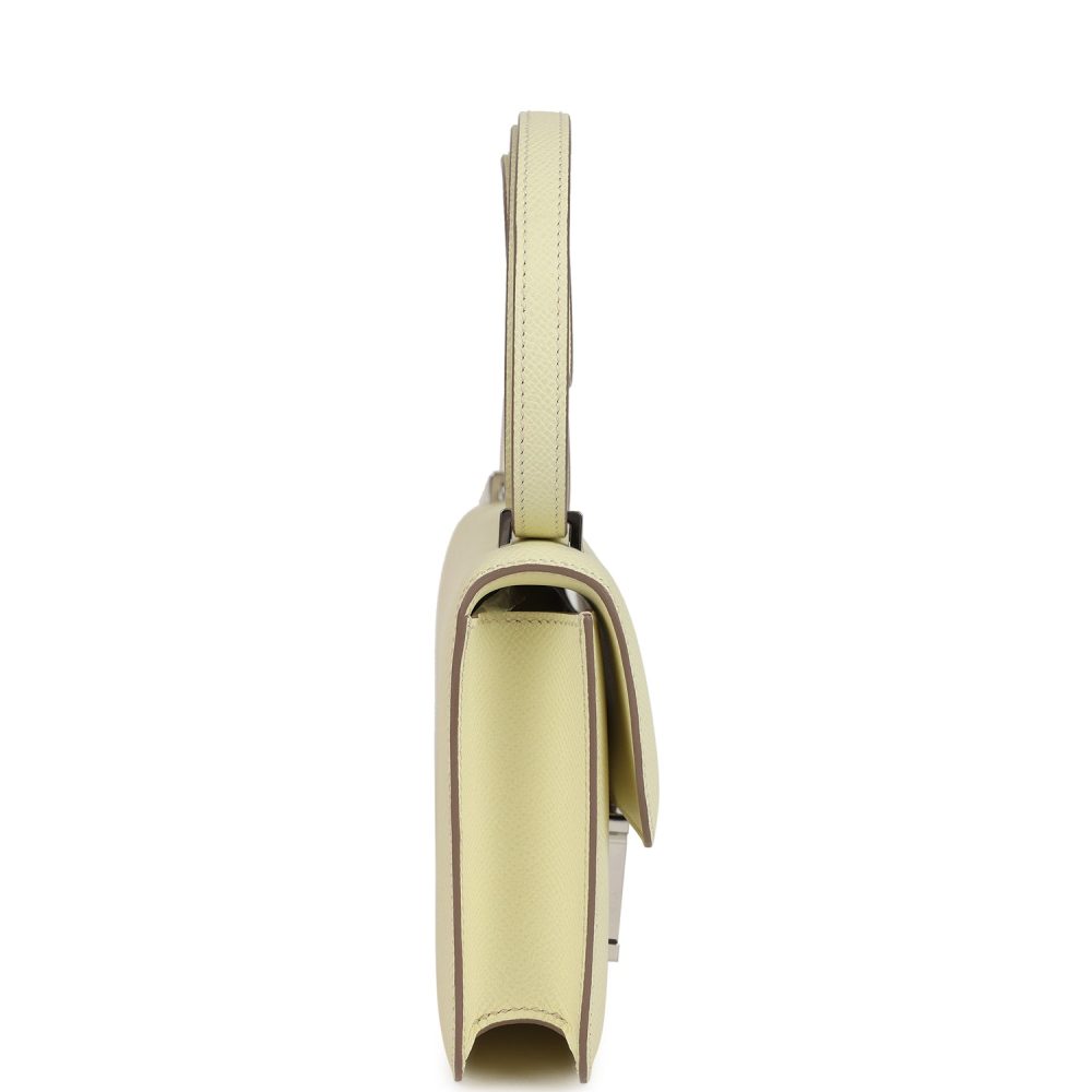 Hermes Constance Elan Jaune Milton Epsom Palladium Hardware - Image 3