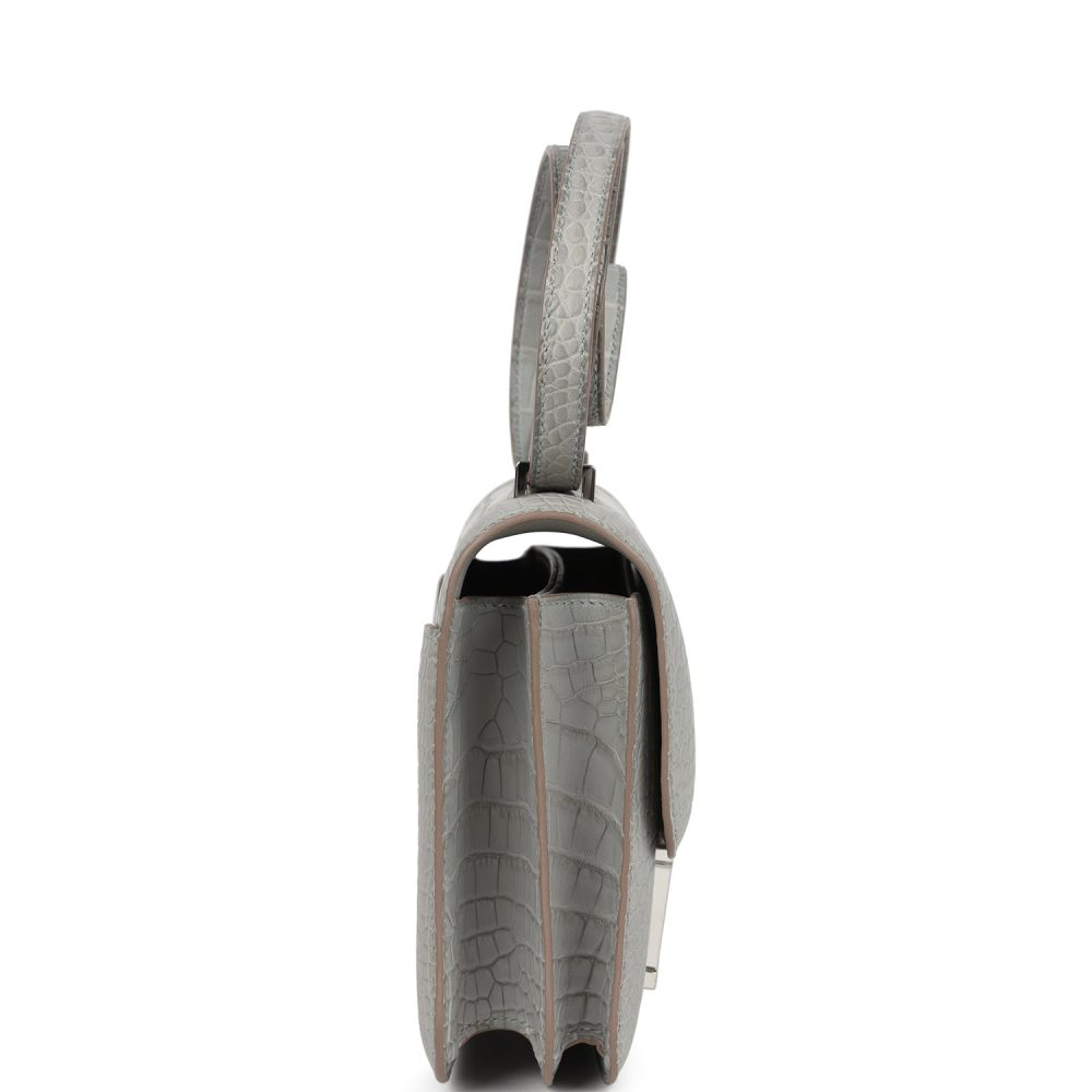 Hermes Constance 18 Gris Perle Matte Alligator Palladium Hardware - Image 3