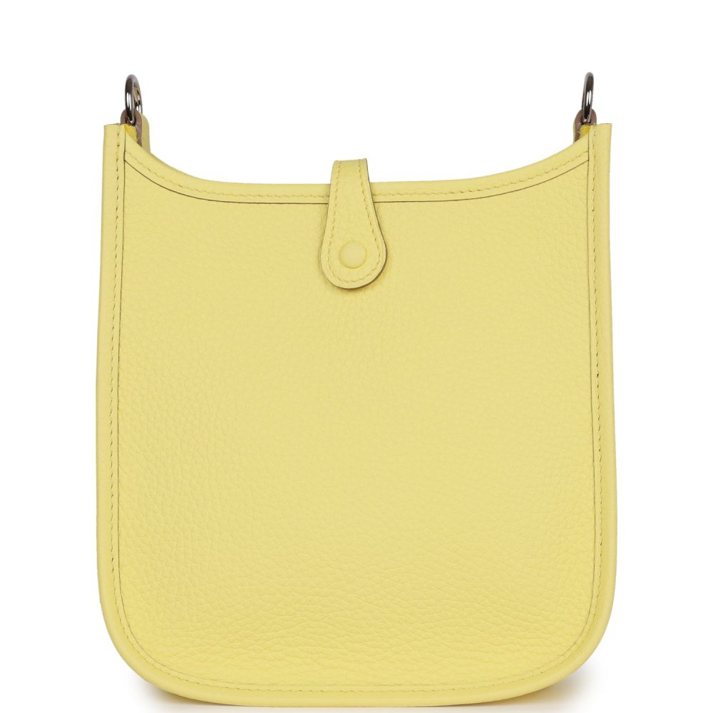 Hermes Evelyne TPM Limoncello Clemence Palladium Hardware - Image 4