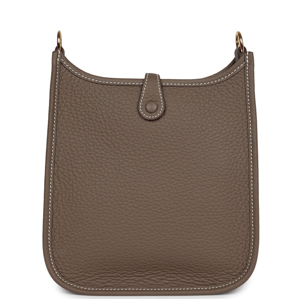 Hermes Evelyne TPM Etoupe Clemence Gold Hardware - Image 5