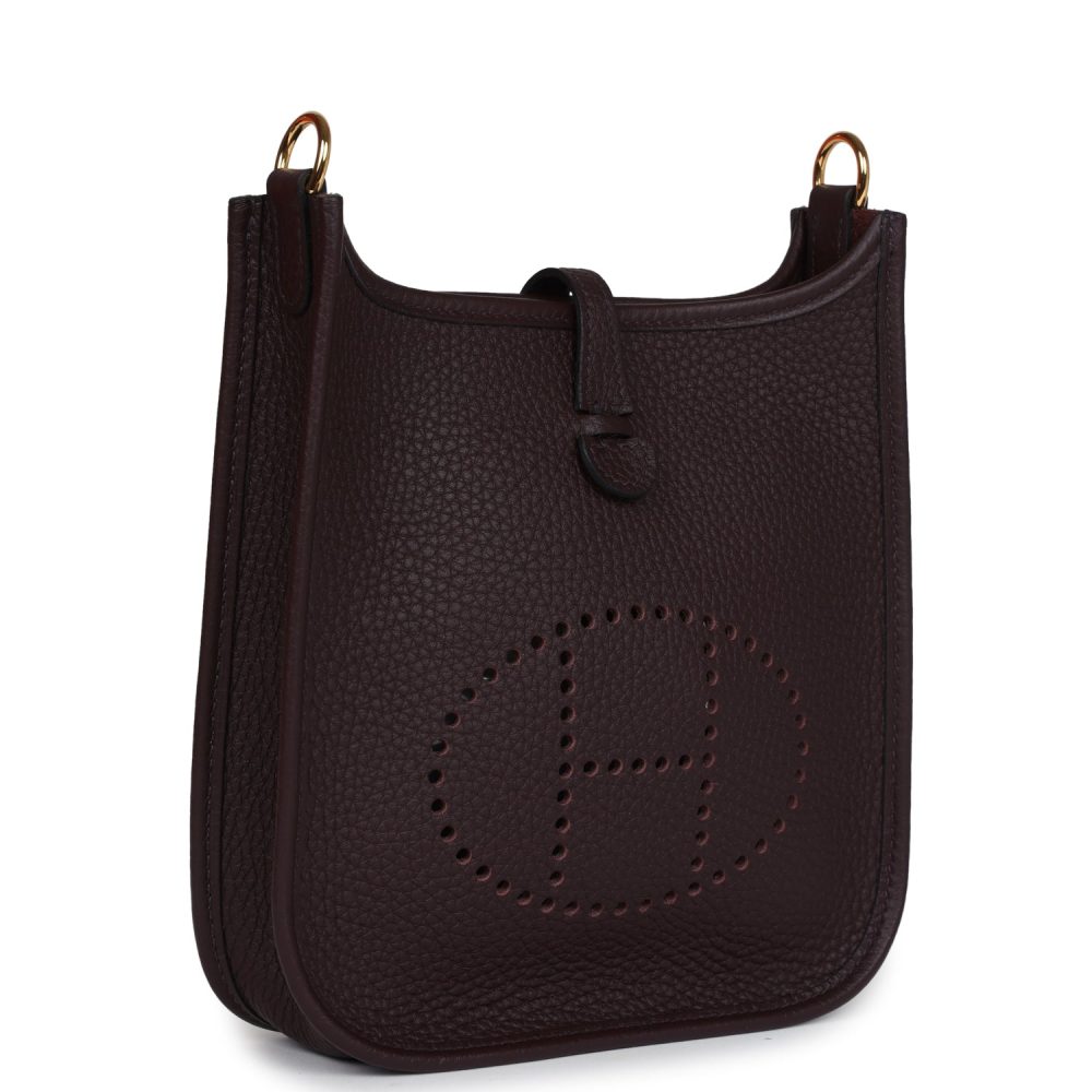 Hermes Evelyne TPM Rouge Sellier Clemence Gold Hardware - Image 2