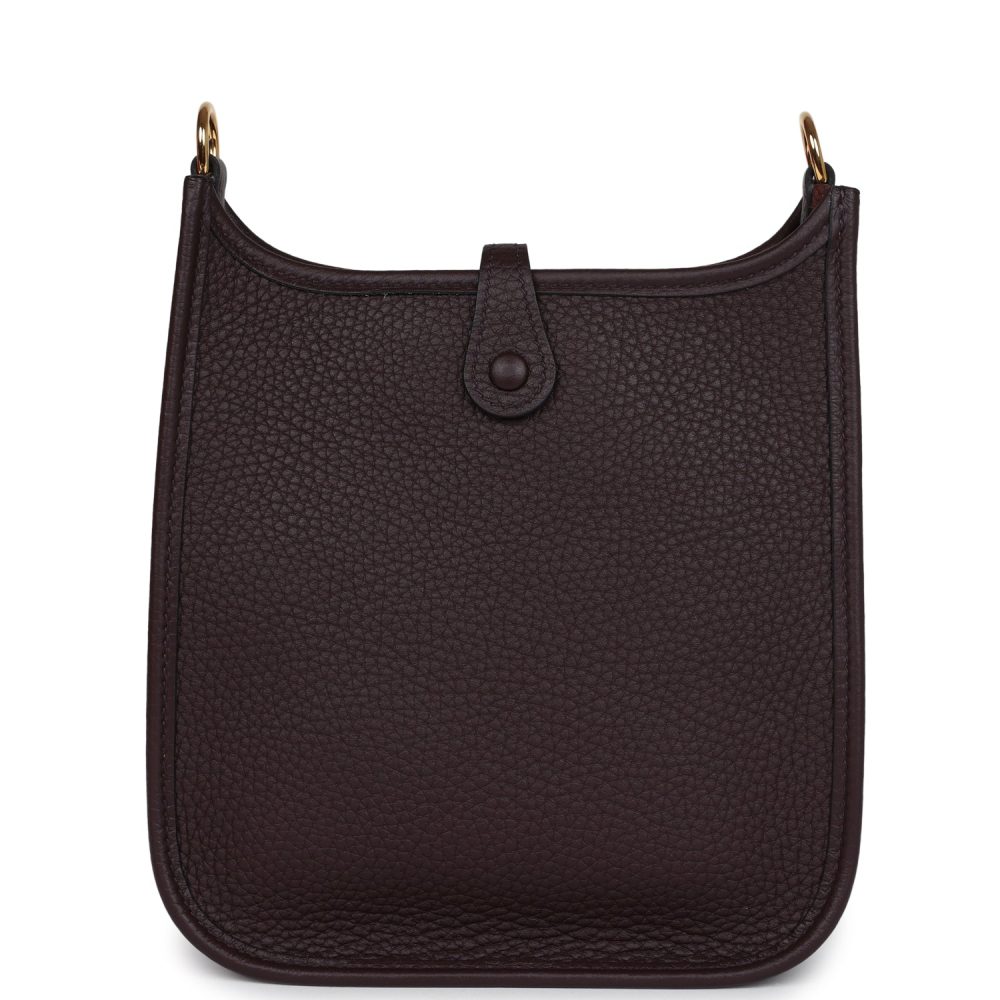Hermes Evelyne TPM Rouge Sellier Clemence Gold Hardware - Image 4