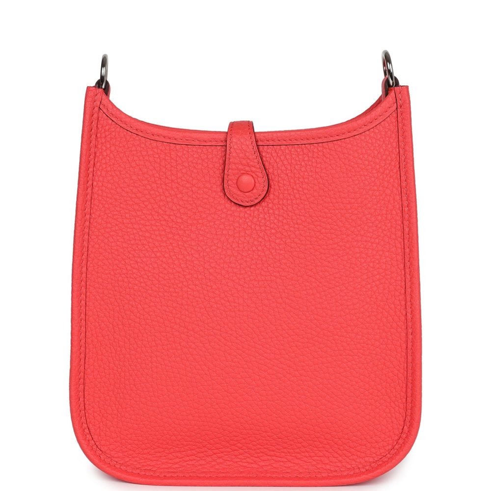 Hermes Evelyne TPM Rose Texas Clemence Palladium Hardware - Image 4