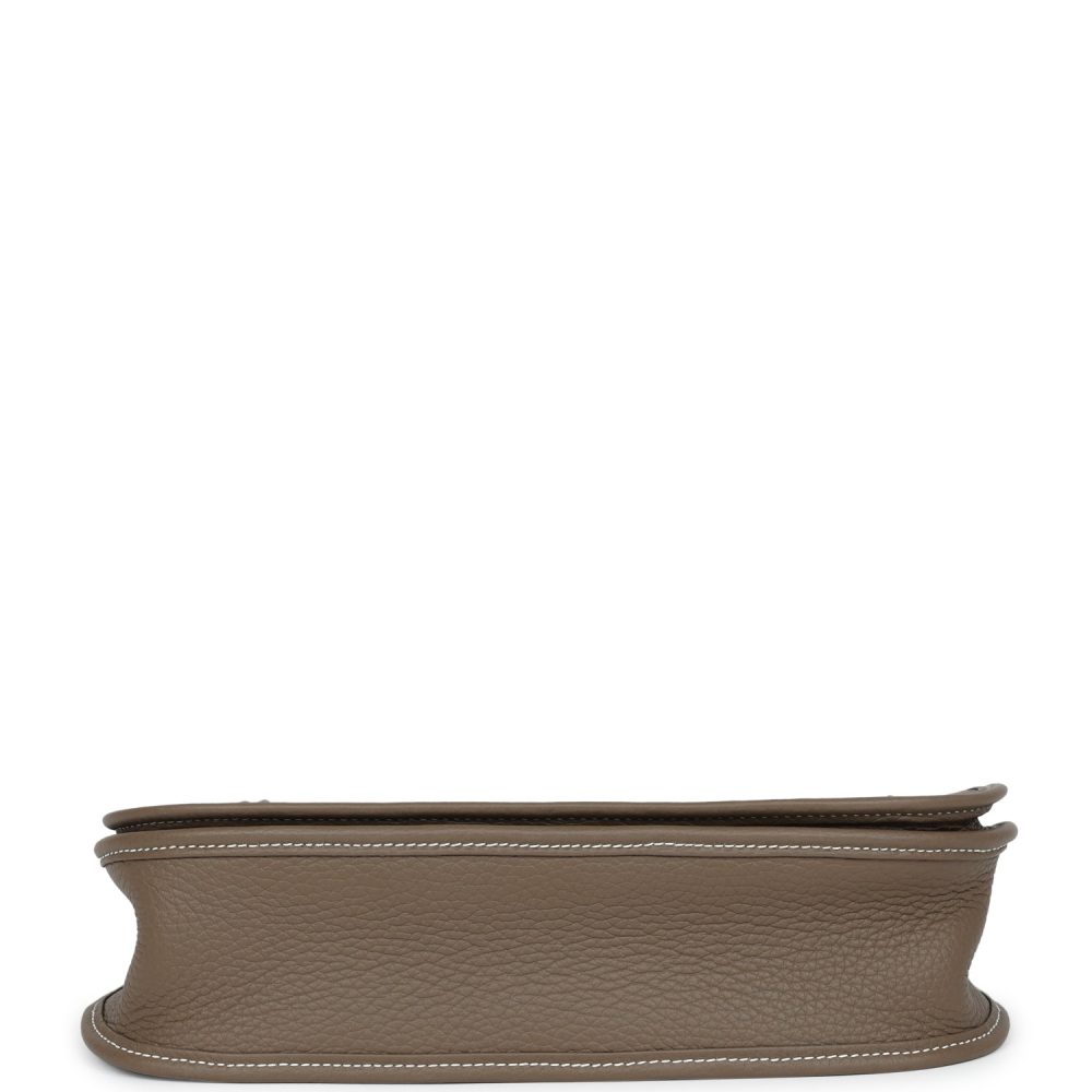 Hermes Evelyne PM Etoupe Clemence Palladium Hardware - Image 6