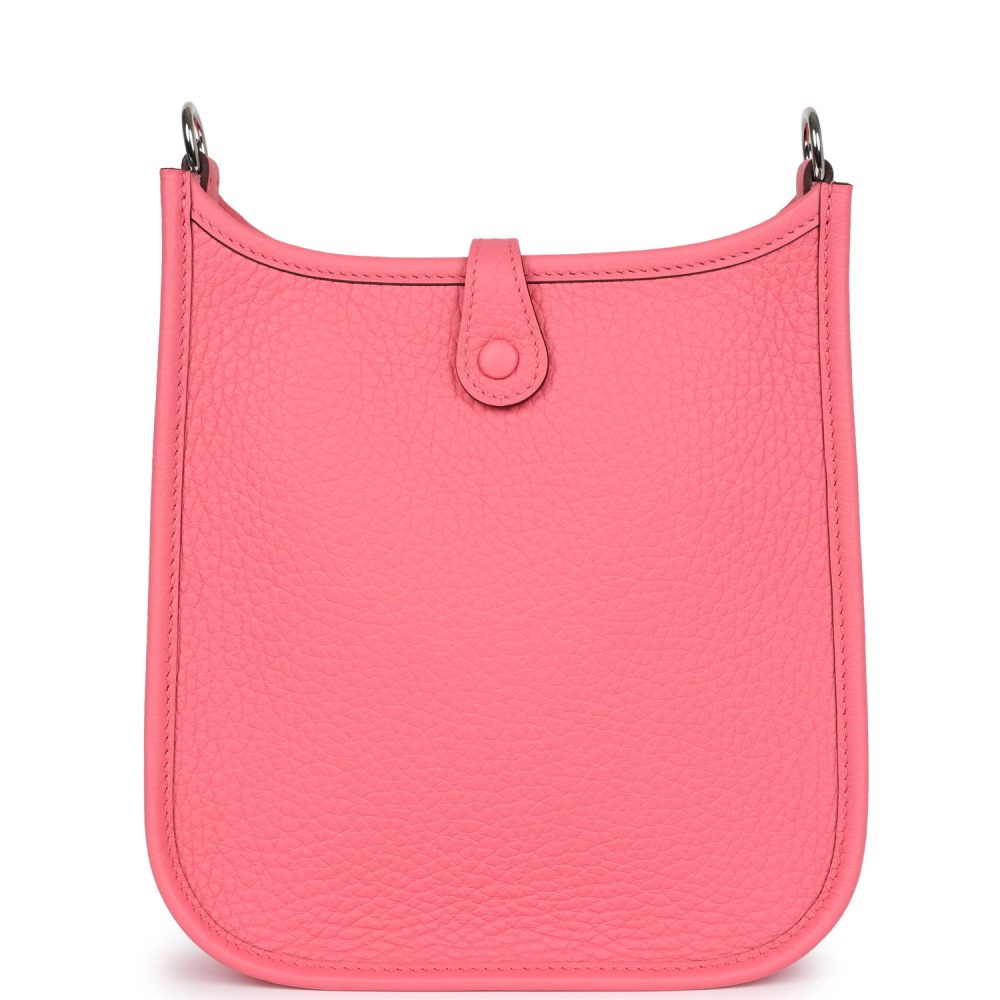 Hermes Evelyne TPM Rose Azalee Clemence Palladium Hardware - Image 4
