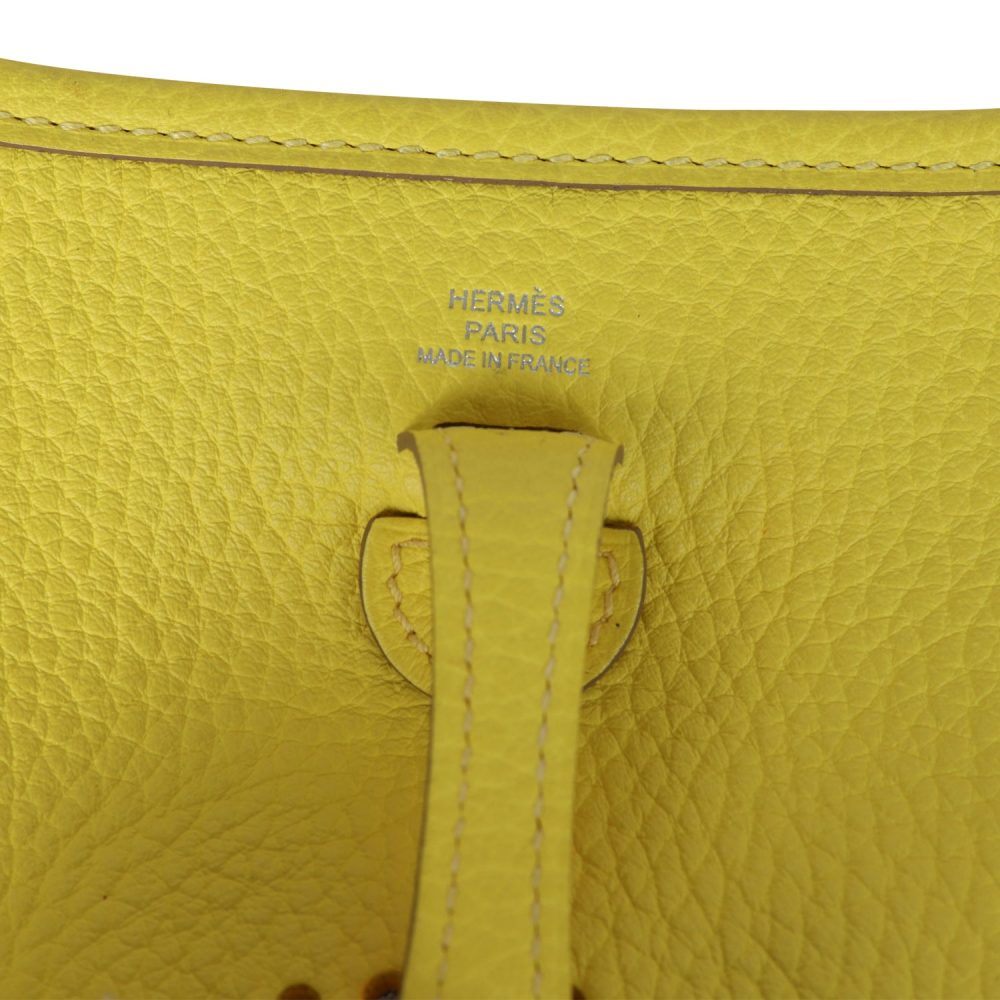 Hermes Evelyne TPM Lime Clemence Palladium Hardware - Image 7