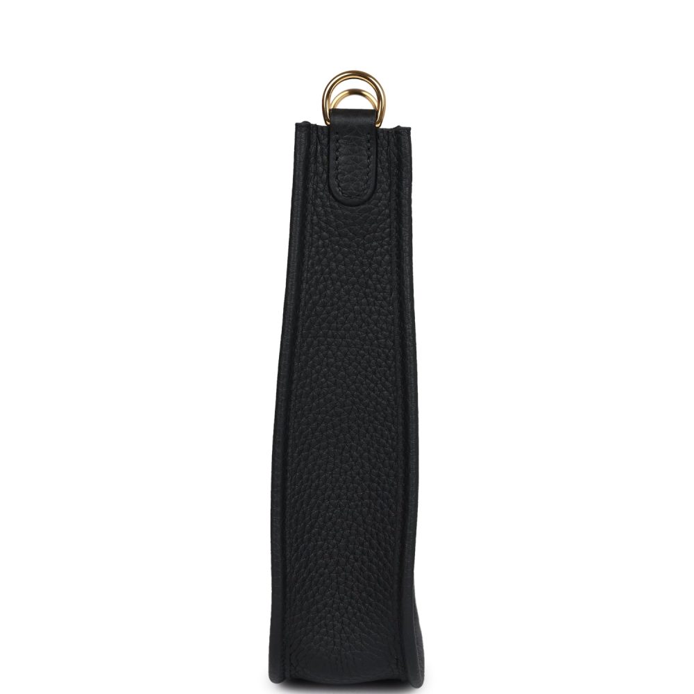 Hermes Evelyne TPM Black Clemence Gold Hardware - Image 3
