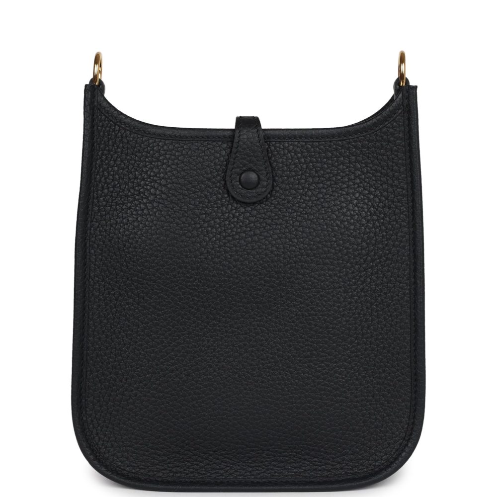 Hermes Evelyne TPM Black Clemence Gold Hardware - Image 4