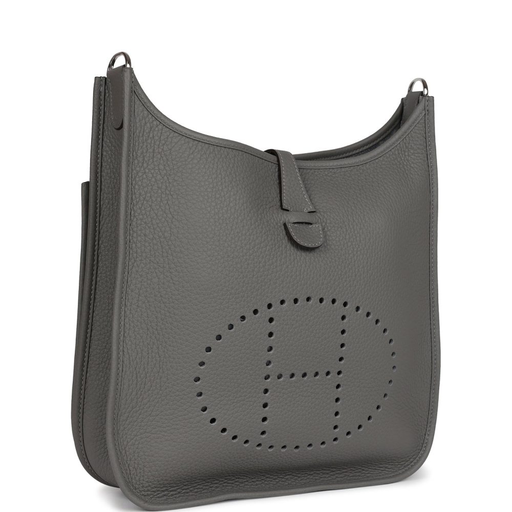 Hermes Evelyne III PM Gris Meyer Clemence Palladium Hardware - Image 2