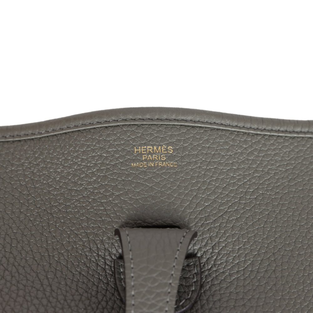 Hermes Evelyne III PM Gris Meyer Clemence Gold Hardware - Image 7