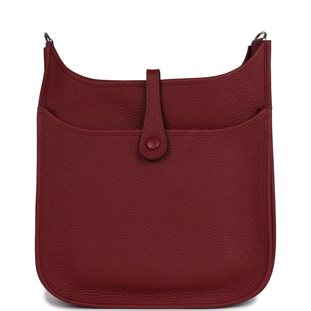 Hermes Evelyne PM Rouge H Clemence Palladium Hardware - Image 4