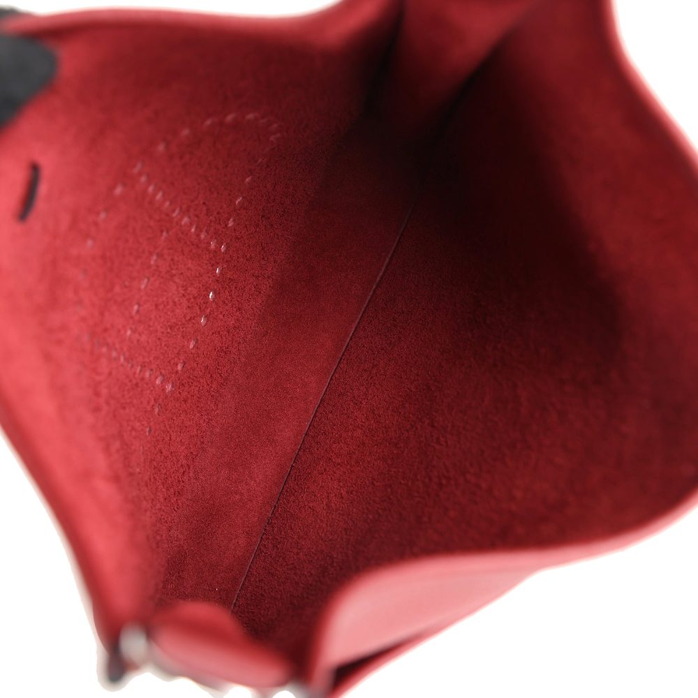 Hermes Evelyne PM Rouge H Clemence Palladium Hardware - Image 8