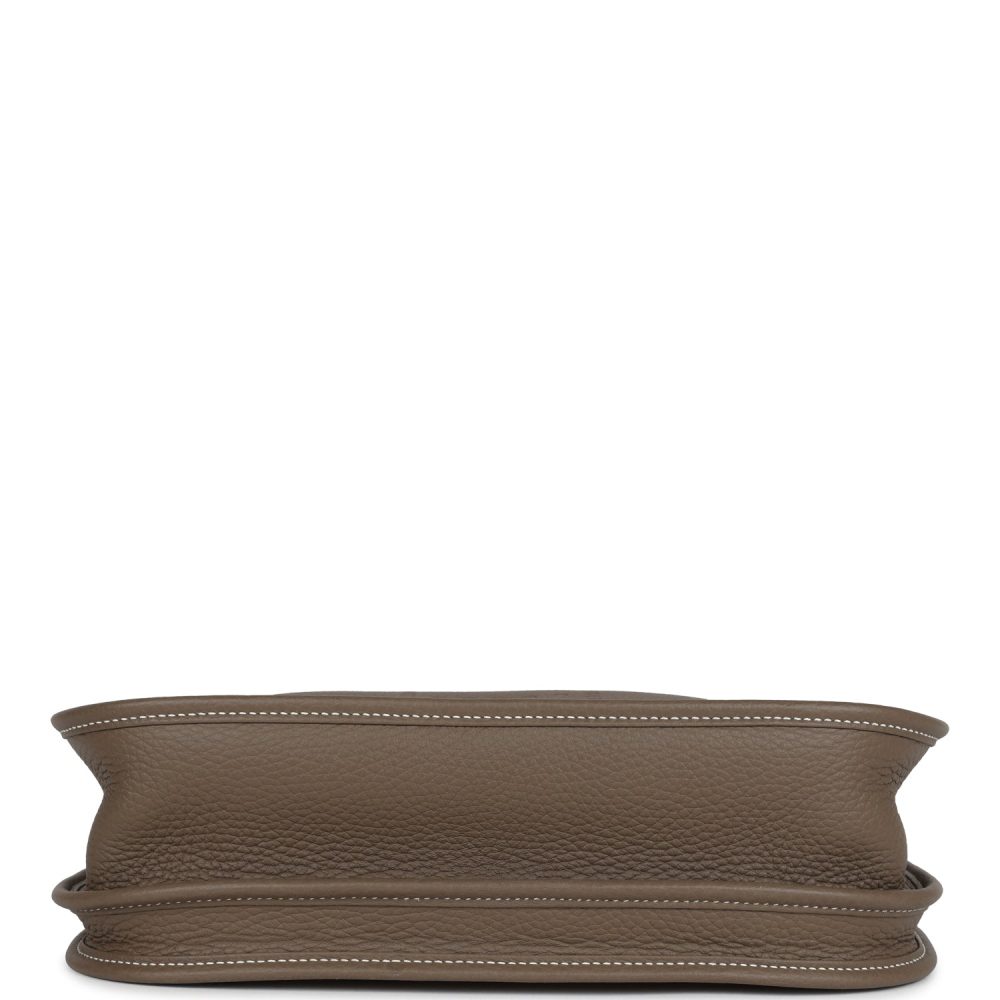 Hermes Evelyne III PM Etoupe Clemence Gold Hardware - Image 6