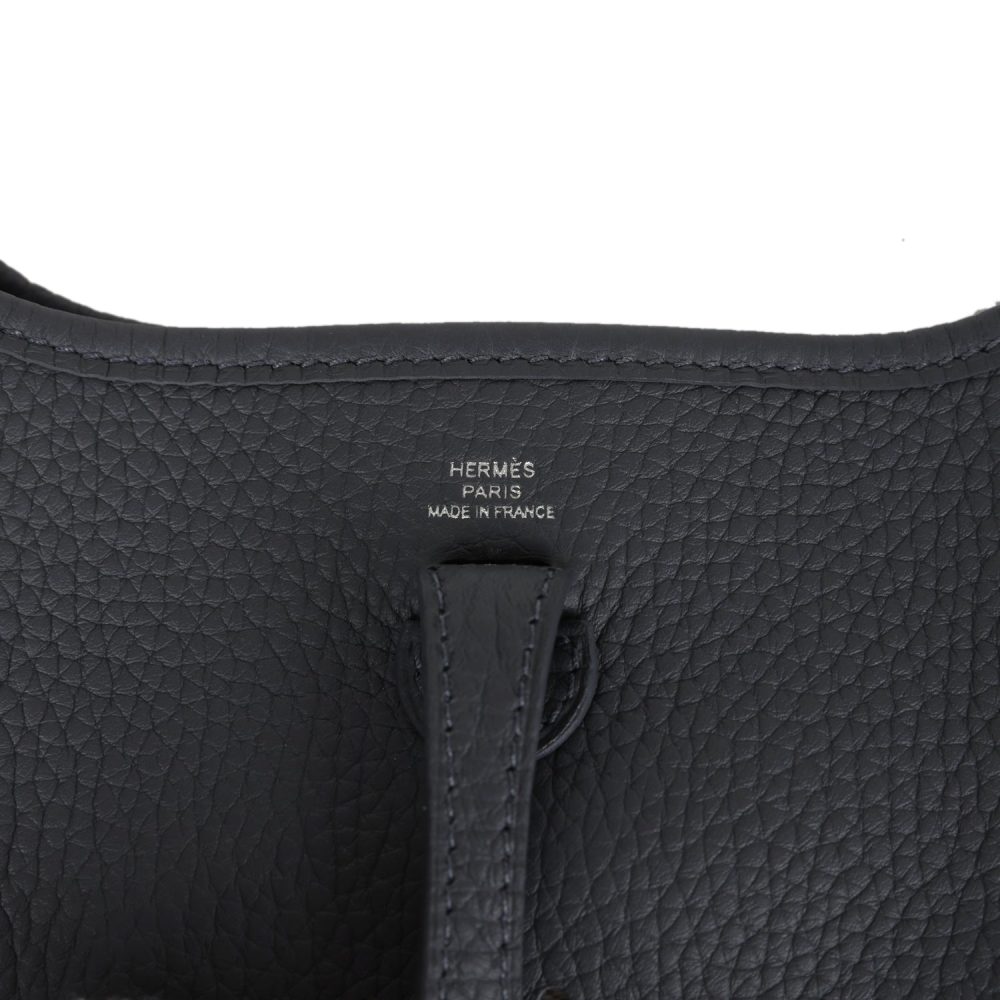 Hermes Evelyne TPM Ardoise Clemence Palladium Hardware - Image 7