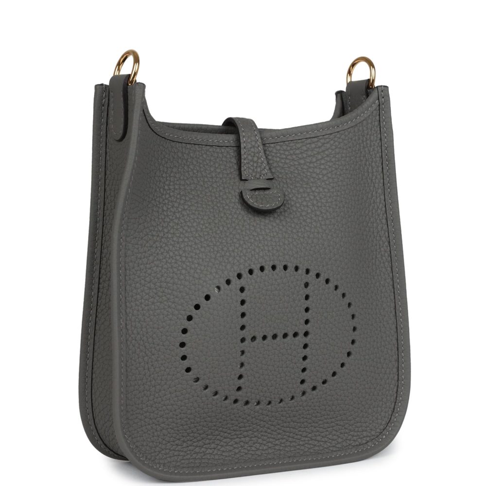 Hermes Evelyne TPM Gris Meyer Clemence Gold Hardware - Image 2