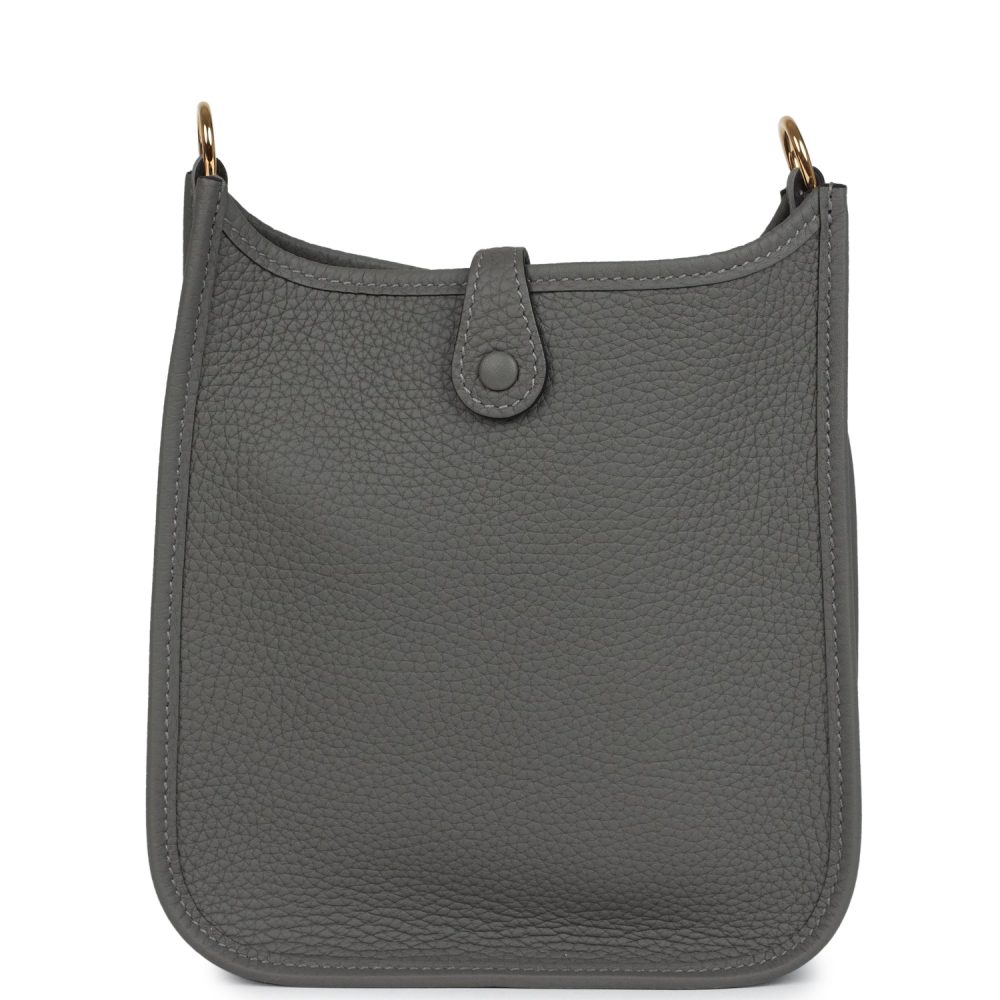 Hermes Evelyne TPM Gris Meyer Clemence Gold Hardware - Image 4