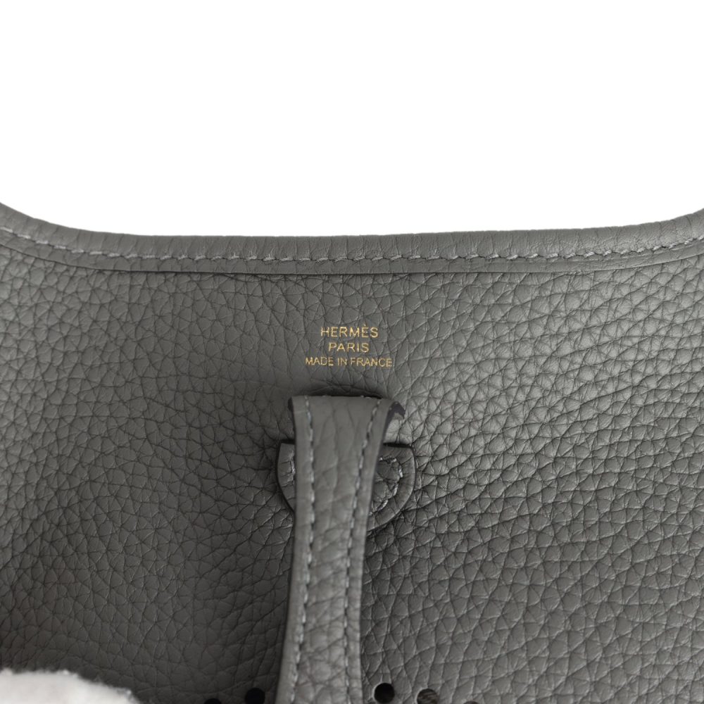 Hermes Evelyne TPM Gris Meyer Clemence Gold Hardware - Image 7