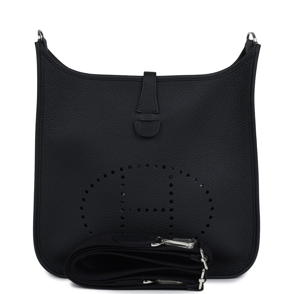 Hermes Evelyne III PM Black Clemence Palladium Hardware