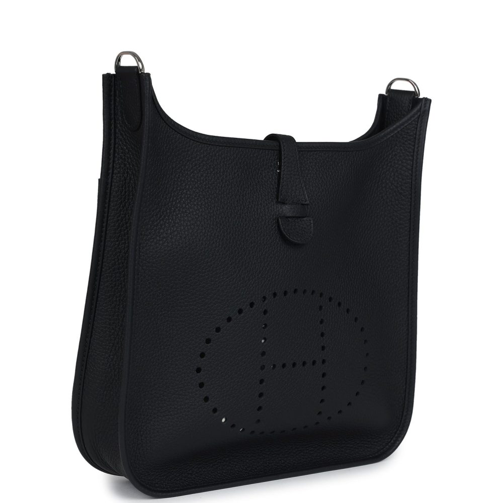 Hermes Evelyne III PM Black Clemence Palladium Hardware - Image 2