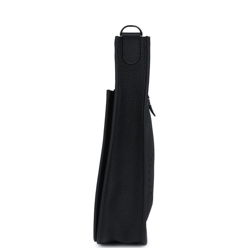 Hermes Evelyne III PM Black Clemence Palladium Hardware - Image 4