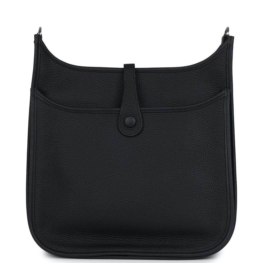 Hermes Evelyne III PM Black Clemence Palladium Hardware - Image 5