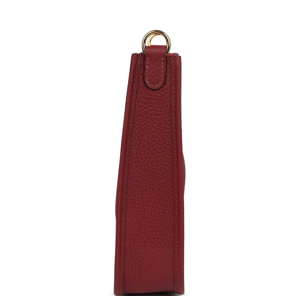 Hermes Evelyne TPM Rouge H Clemence Gold Hardware - Image 3