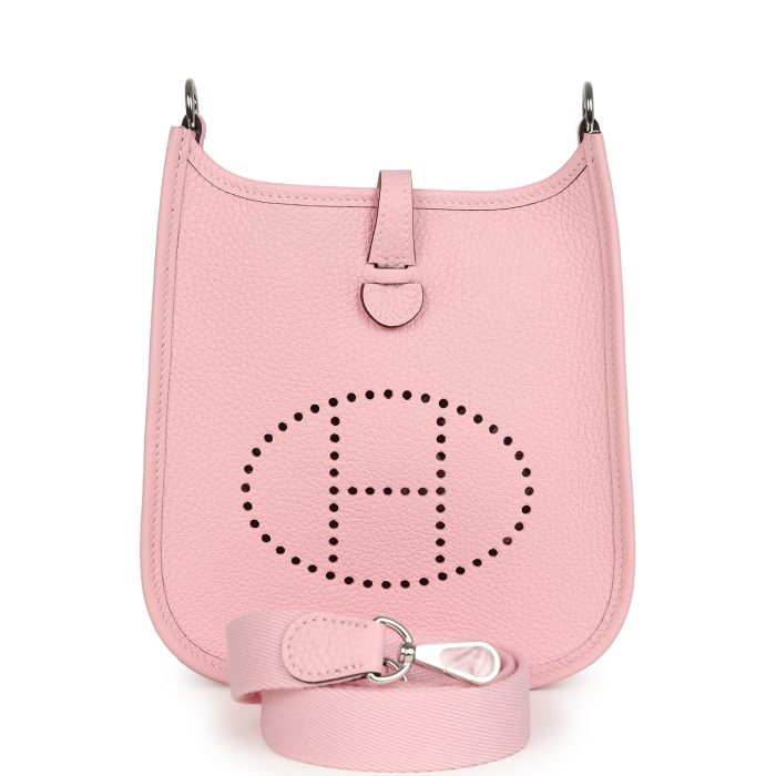 Hermes Evelyne TPM Rose Sakura Clemence Palladium Hardware