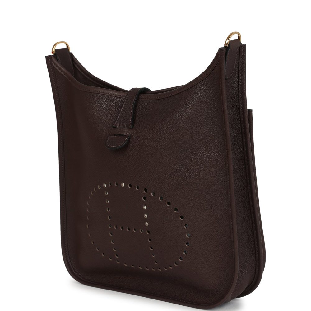 Hermes Evelyne PM Ebene Barenia Faubourg Gold Hardware - Image 5